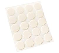 Adsamm® / 20 tapas/crema/diámetro 13 mm/redondo / 0,45 mm fino adhesivo para muebles