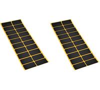 Adsamm® / 20 x Almohadillas Antideslizantes Autoadhesivas de Caucho Celular EPDM / 20x40 mm/Negro/Rectangular/Deslizantes Antideslizantes de 2,5 mm de Espesor (Paquete de 2)