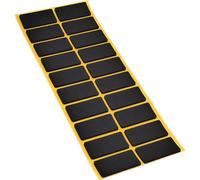 Adsamm® / 20 x Almohadillas Antideslizantes Autoadhesivas de Caucho Celular EPDM / 20x40 mm/Negro/Rectangular/Deslizantes Antideslizantes de 2,5 mm de Espesor