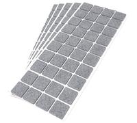 Adsamm® / 200 x deslizantes de Fieltro autoadhesivos/Gris / 25x25 mm/Cuadrado/Deslizantes de Fieltro para Muebles de 3,5 mm de Grosor/Deslizantes para Muebles y Suelos