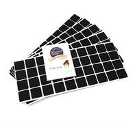 Adsamm® / 200 x deslizantes de Fieltro autoadhesivos/Negro / 25x25 mm/Cuadrado/Deslizantes de Fieltro para Muebles de 3,5 mm de Grosor/Deslizantes para Muebles y Suelos