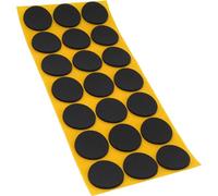 Adsamm® / 21 x Almohadillas Antideslizantes Autoadhesivas de Caucho Celular EPDM/ø 30 mm/Negro/Redondo/Deslizantes Antideslizantes de 2,5 mm de Espesor