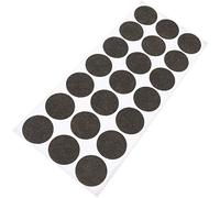 Adsamm® / 21 x Almohadillas de Fieltro/Ø 30 mm/marrón/Redondo/Protectores de Suelo para Patas de Mueble/Auto-Adhesivos/con Grosor de 1,5 mm de la máxima Calidad