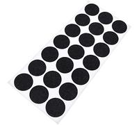Adsamm® / 21 x almohadillas de fieltro / Ø 30 mm / negro / redondo / Protectores de suelo para patas de mueble / auto-adhesivos / con grosor de 1,5 mm de la máxima calidad