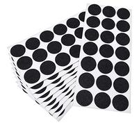 Adsamm® / 210 x almohadillas de fieltro / Ø 30 mm / negro / redondo / Protectores de suelo para patas de mueble / auto-adhesivos / con grosor de 1,5 mm de la máxima calidad