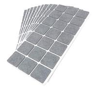 Adsamm® / 210 x deslizantes de Fieltro autoadhesivos/Gris / 30x30 mm/Cuadrado/Deslizantes de Fieltro para Muebles de 3,5 mm de Grosor/Deslizantes para Muebles y Suelos