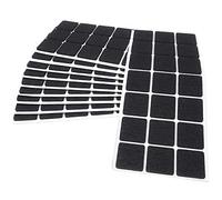 Adsamm® / 210 x deslizantes de Fieltro autoadhesivos/Negro / 30x30 mm/Cuadrado/Deslizantes de Fieltro para Muebles de 3,5 mm de Grosor/Deslizantes para Muebles y Suelos