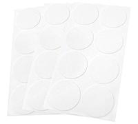 Adsamm® / 24 x almohadillas de fieltro / Ø 50 mm / blanco / redondo / Protectores de suelo para patas de mueble / auto-adhesivos / con grosor de 1,5 mm de la máxima calidad