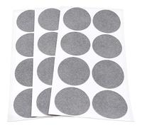 Adsamm® / 24 x almohadillas de fieltro / Ø 50 mm / gris / redondo / Protectores de suelo para patas de mueble / auto-adhesivos / con grosor de 1,5 mm de la máxima calidad