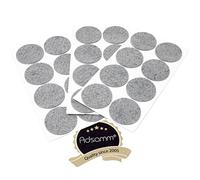 Adsamm® / 24 x deslizantes de Fieltro autoadhesivos/Gris/ø 60 mm/Redondo/Deslizantes de Fieltro para Muebles de 3,5 mm de Grosor/Deslizantes para Muebles y Suelos