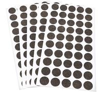 Adsamm® / 250 x almohadillas de fieltro / Ø 16 mm / marrón / redondo / Protectores de suelo para patas de mueble / auto-adhesivos / con grosor de 1,5 mm de la máxima calidad