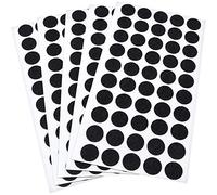 Adsamm® / 250 x almohadillas de fieltro / Ø 16 mm / negro / redondo / Protectores de suelo para patas de mueble / auto-adhesivos / con grosor de 1,5 mm de la máxima calidad