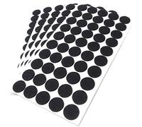 Adsamm® / 250 x deslizantes de Fieltro autoadhesivos/Negro/ø 22 mm/Redondo/Deslizantes de Fieltro para Muebles de 3,5 mm de Grosor/Deslizantes para Muebles y Suelos