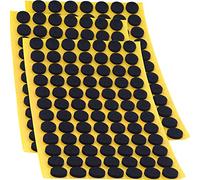 Adsamm® / 252 x Almohadillas Antideslizantes Autoadhesivas de Caucho Celular EPDM/ø 12 mm/Negro/Redondo/Deslizantes Antideslizantes de 2,5 mm de Espesor