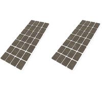 Adsamm® / 28 x deslizantes de Fieltro autoadhesivos/Marrón / 20x30 mm/Rectangular/Deslizantes de Fieltro para Muebles de 3,5 mm de Grosor/Deslizantes para Muebles y Suelos (Paquete de 2)
