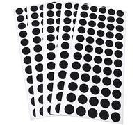 Adsamm® / 300 x almohadillas de fieltro / Ø 14 mm / negro / redondo / Protectores de suelo para patas de mueble / auto-adhesivos / con grosor de 1,5 mm de la máxima calidad