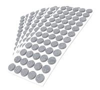 Adsamm® / 300 x deslizantes de Fieltro autoadhesivos/Gris/ø 14 mm/Redondo/Deslizantes de Fieltro para Muebles de 3,5 mm de Grosor/Deslizantes para Muebles y Suelos