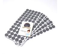 Adsamm® / 300 x deslizantes de Fieltro autoadhesivos/Gris/ø 20 mm/Redondo/Deslizantes de Fieltro para Muebles de 3,5 mm de Grosor/Deslizantes para Muebles y Suelos