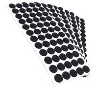Adsamm® / 300 x deslizantes de Fieltro autoadhesivos/Negro/ø 14 mm/Redondo/Deslizantes de Fieltro para Muebles de 3,5 mm de Grosor/Deslizantes para Muebles y Suelos