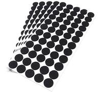 Adsamm® / 300 x deslizantes de Fieltro autoadhesivos/Negro/ø 20 mm/Redondo/Deslizantes de Fieltro para Muebles de 3,5 mm de Grosor/Deslizantes para Muebles y Suelos