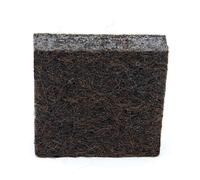 Adsamm® / 32 x Deslizadores de Fieltro autoadhesivos/Marrón / 20x20 mm/Cuadrado/Patines de Fieltro para Muebles de 5,5 mm de Grosor