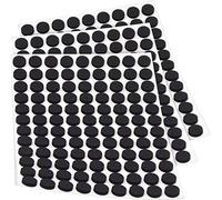 Adsamm® / 324 x Almohadillas Antideslizantes Autoadhesivas de Caucho Celular EPDM/ø 10 mm/Negro/Redondo/Deslizantes Antideslizantes de 2,5 mm de Espesor
