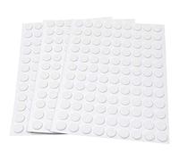 Adsamm® / 324 x Almohadillas de Fieltro/Ø 10 mm/Blanco/Redondo/Protectores de Suelo para Patas de Mueble/Auto-Adhesivos/con Grosor de 1,5 mm de la máxima Calidad