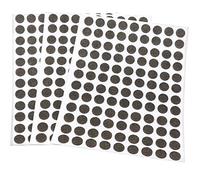 Adsamm® / 324 x almohadillas de fieltro / Ø 10 mm / marrón / redondo / Protectores de suelo para patas de mueble / auto-adhesivos / con grosor de 1,5 mm de la máxima calidad