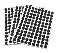 Adsamm® / 324 x deslizantes de Fieltro autoadhesivos/Negro/ø 10 mm/Redondo/Deslizantes de Fieltro para Muebles de 3,5 mm de Grosor/Deslizantes para Muebles y Suelos