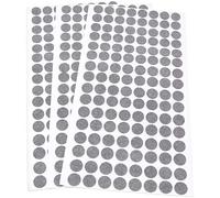 Adsamm® / 384 x almohadillas de fieltro / Ø 12 mm / gris / redondo / Protectores de suelo para patas de mueble / auto-adhesivos / con grosor de 1,5 mm de la máxima calidad