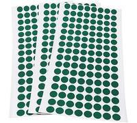 Adsamm® / 384 x Almohadillas de Fieltro/Ø 12 mm/Verde/Redondo/Protectores de Suelo para Patas de Mueble/Auto-Adhesivos/con Grosor de 1,5 mm de la máxima Calidad