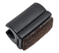 Adsamm® 4 x almohadillas de fieltro para tubos redondos, color negro, diámetro de 10 - 11 mm, redondas, con superficie de fieltro intercambiable para sillas cantilever en calidad premium.