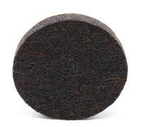 Adsamm® / 4 x Deslizadores de Fieltro autoadhesivos/Marrón/ø 36 mm/Redondo/Patines de Fieltro para Muebles de 5,5 mm de Grosor