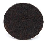 Adsamm® / 4 x Deslizadores de Fieltro autoadhesivos/Marrón/ø 70 mm/Redondo/Patines de Fieltro para Muebles de 5,5 mm de Grosor