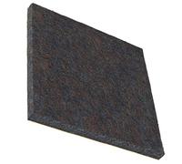 Adsamm® / 4 x Deslizadores de Fieltro autoadhesivos/Marrón / 80x80 mm/Cuadrado/Patines de Fieltro para Muebles de 5,5 mm de Grosor