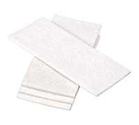 Adsamm® / 4 x Placas Auto-Adhesivas de Fieltro recortables / 80x180 mm/Blanco/rectangulares/Almohadillas de Fieltro/Protectores de Suelo para Patas de Mueble/Grosor de 3,5 mm de la máxima Calidad