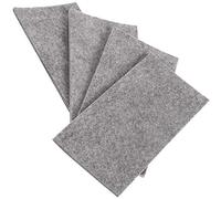 Adsamm® / 4 x Placas Auto-Adhesivas de Fieltro recortables / 80x180 mm/Gris/rectangulares/Almohadillas de Fieltro/Protectores de Suelo para Patas de Mueble/Grosor de 3,5 mm de la máxima Calidad