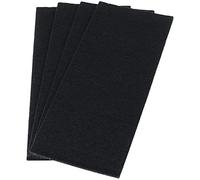 Adsamm® / 4 x Placas Auto-Adhesivas de Fieltro recortables / 80x180 mm/Negro/rectangulares/Almohadillas de Fieltro/Protectores de Suelo para Patas de Mueble/Grosor de 3,5 mm de la máxima Calidad