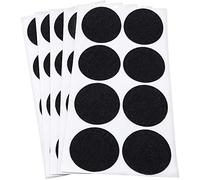 Adsamm® / 40 x almohadillas de fieltro / Ø 50 mm / negro / redondo / Protectores de suelo para patas de mueble / auto-adhesivos / con grosor de 1,5 mm de la máxima calidad