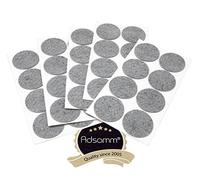Adsamm® / 40 x deslizantes de Fieltro autoadhesivos/Gris/ø 60 mm/Redondo/Deslizantes de Fieltro para Muebles de 3,5 mm de Grosor/Deslizantes para Muebles y Suelos