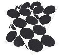 Adsamm® / 40 x deslizantes de Fieltro autoadhesivos/Negro/ø 50 mm/Redondo/Deslizantes de Fieltro para Muebles de 3,5 mm de Grosor/Deslizantes para Muebles y Suelos