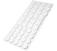 Adsamm® / 44 x almohadillas de fieltro / blanco / diferentes tamaños / Ø 28 mm / Ø 20 mm / 25x25 mm / Protectores de suelo para patas de mueble / auto-adhesivos / con grosor de 3,5 mm de la máxima calidad
