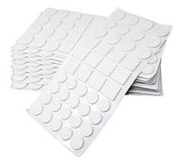 Adsamm® / 440 x Almohadillas de Fieltro/Blanco/Diferentes tamaños/Ø 28 mm/Ø 20 mm / 25x25 mm/Protectores de Suelo para Patas de Mueble/Auto-Adhesivos/con Grosor de 3,5 mm de la máxima Calidad