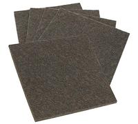 Adsamm® / 5 x Almohadillas de Fieltro / 100x100 mm/marrón/Cuadrado/Protectores de Suelo para Patas de Mueble/Auto-Adhesivos/con Grosor de 3,5 mm de la máxima Calidad