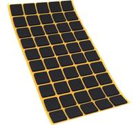 Adsamm® / 50 x Almohadillas Antideslizantes Autoadhesivas de Caucho Celular EPDM / 20x20 mm/Negro/Cuadrado/Deslizantes Antideslizantes de 2,5 mm de Espesor