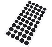 Adsamm® / 50 x Almohadillas de Fieltro/Ø 16 mm/Negro/Redondo/Protectores de Suelo para Patas de Mueble/Auto-Adhesivos/con Grosor de 1,5 mm de la máxima Calidad
