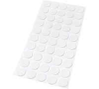 Adsamm® / 50 x almohadillas de fieltro / Ø 20 mm / blanco / redondo / Protectores de suelo para patas de mueble / auto-adhesivos / con grosor de 1,5 mm de la máxima calidad
