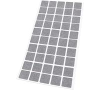 Adsamm® / 50 x almohadillas de fieltro / 20x20 mm / gris / redondo / Protectores de suelo para patas de mueble / auto-adhesivos / con grosor de 1,5 mm de la máxima calidad