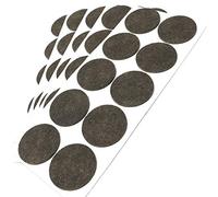 Adsamm® / 50 x deslizantes de Fieltro autoadhesivos/Marrón/ø 45 mm/Redondo/Deslizantes de Fieltro para Muebles de 3,5 mm de Grosor/Deslizantes para Muebles y Suelos