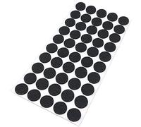 Adsamm® / 50 x deslizantes de Fieltro autoadhesivos/Negro/ø 20 mm/Redondo/Deslizantes de Fieltro para Muebles de 3,5 mm de Grosor/Deslizantes para Muebles y Suelos